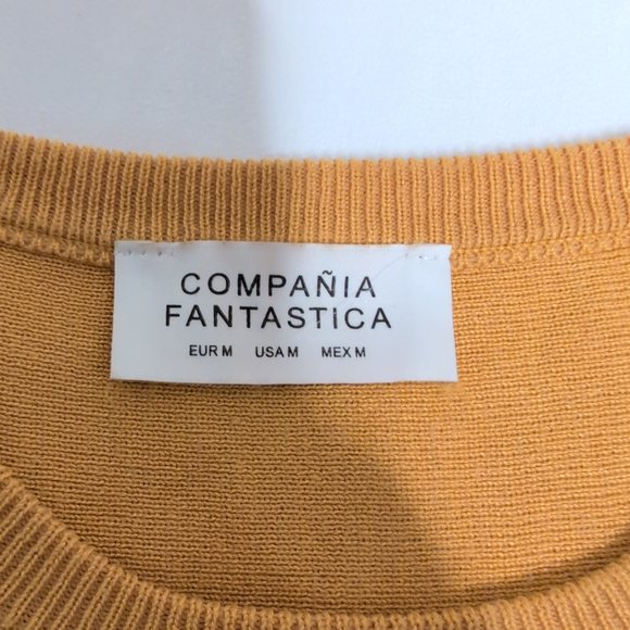 Campania Fantastica Yellow Sleeveless Crewneck Top M - Picture 4 of 6